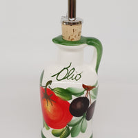 Oliera Grande con manico Decoro Pomodori E Olive