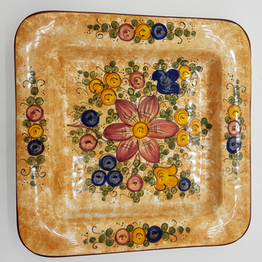 Square Plate Decor Gubbio