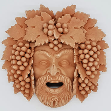 Maschera Bacco Vecchio Grande Terracotta