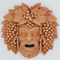 Maschera Bacco Vecchio Grande Terracotta