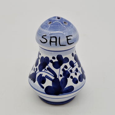 Salt And Pepper Blue Arabesque Decor