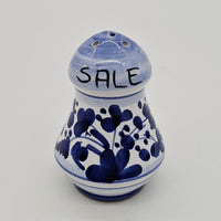 Salt And Pepper Blue Arabesque Decor