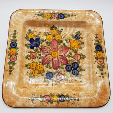 Square Plate Decor Gubbio