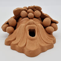 Faun Mask With Grapes Terracotta