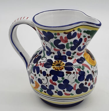 Pitcher with colored arabesque decoration