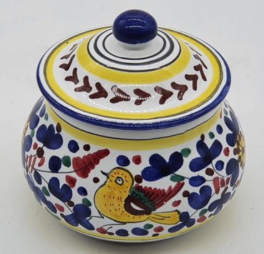 Garlic And Onion Holder Colored Arabesque Decor