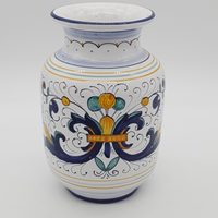 Vaso Pancia Cilindrica Decoro Deruta