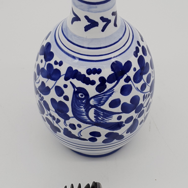 Oil Cruet Blue Arabesque Decor
