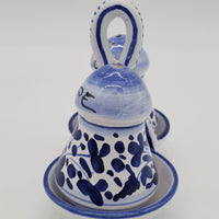 Salt And Pepper Blue Arabesque Decor