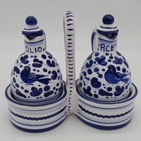 Oil And Vinegar Blue Arabesque Decor