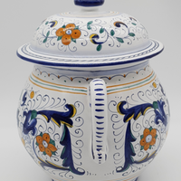 High Tureen With Deruta Decor Handles
