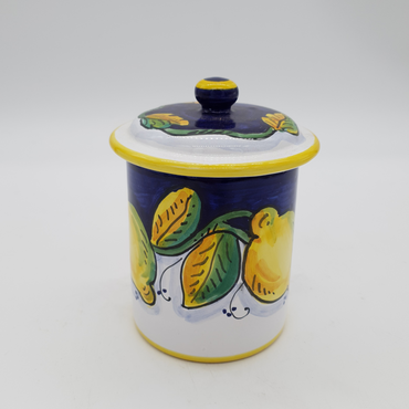 Jar with Lid with Gambino Lemon Decor