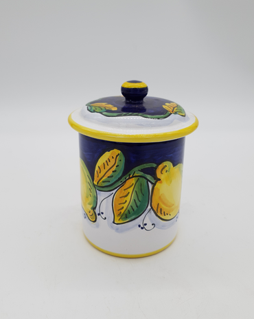 Jar with Lid with Gambino Lemon Decor