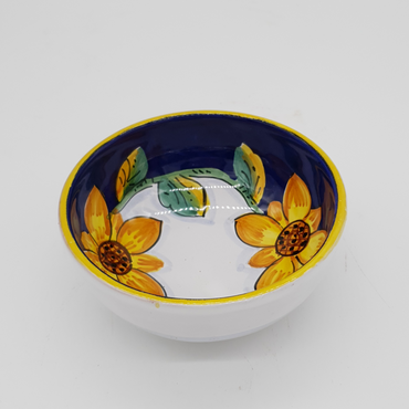 Bowl with Gambino Sunflower Decor