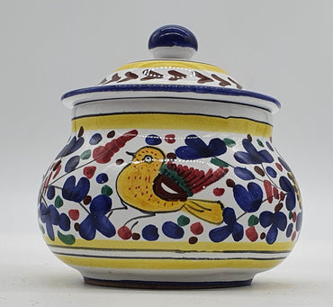 Garlic And Onion Holder Colored Arabesque Decor