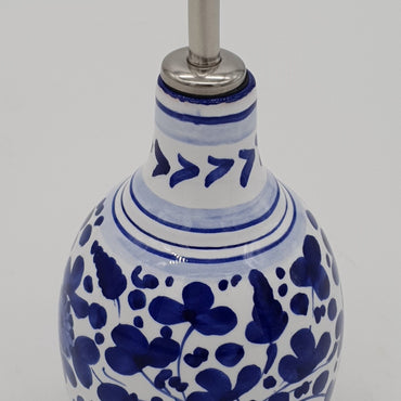 Oil Cruet Blue Arabesque Decor