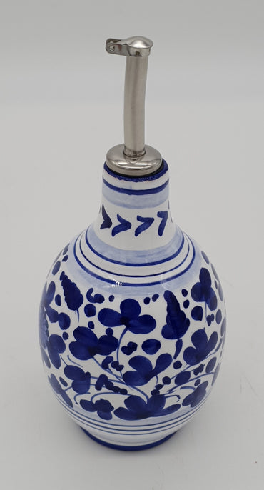Oil Cruet Blue Arabesque Decor