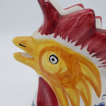 Rooster Shaped Pitcher Deruta Decoration