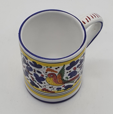 Glass Mug Colored Arabesque Decor