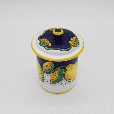 Jar with Lid with Gambino Lemon Decor