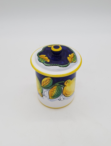 Jar with Lid with Gambino Lemon Decor