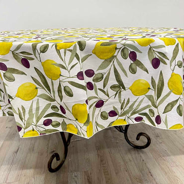 Provencal Tablecloth Olives and Lemons