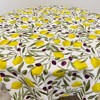 Provencal Tablecloth Olives and Lemons