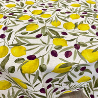 Provencal Tablecloth Olives and Lemons
