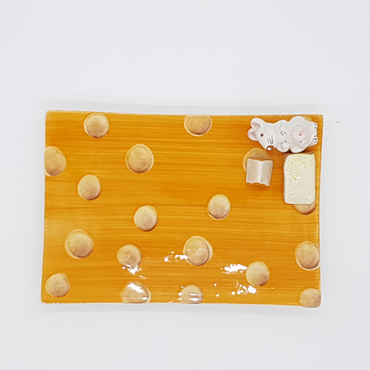 Rectangular tray with mice