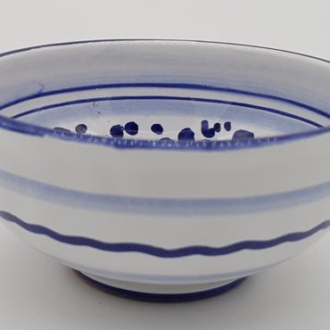 Bowl Blue Arabesque Decor