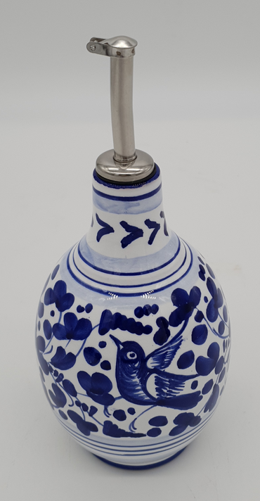 Oil Cruet Blue Arabesque Decor