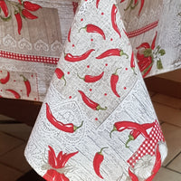 Provencal Tablecloth with Garlic and Chillies