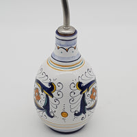 Oil cruet Deruta decoration