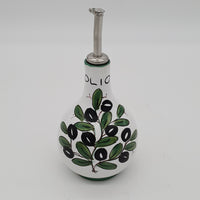Olive Oil Cruet White Background