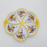 Antipastiera 6 Compartimenti Decoro Raffaellesco