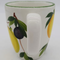 Glass Mug Decorated with Lemons And Olives
