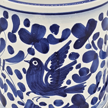 Jar with Blue Arabesque Decor