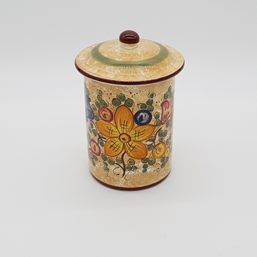 Gubbio jar with lid