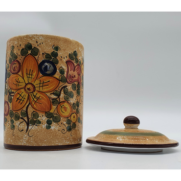Gubbio jar with lid
