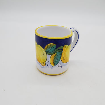 Mug with handle with Gambino lemon decoration