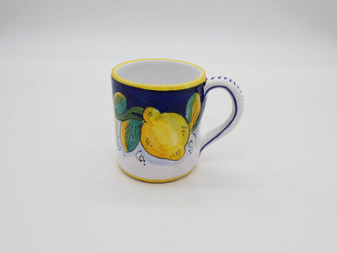 Mug with handle with Gambino lemon decoration