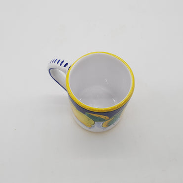 Mug with handle with Gambino lemon decoration