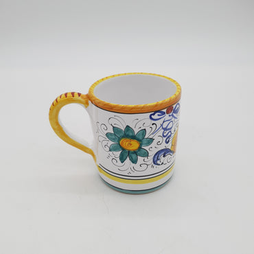 Bicchiere Tazza con Manico Decoro Raffaellesco