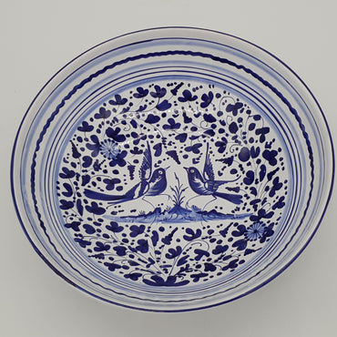 Bowl Blue Arabesque Decor