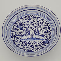 Bowl Blue Arabesque Decor