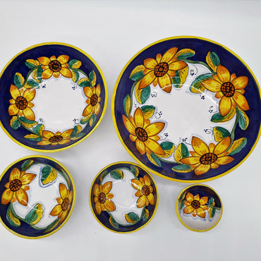 Bowl with Gambino Sunflower Decor