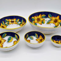 Bowl with Gambino Sunflower Decor