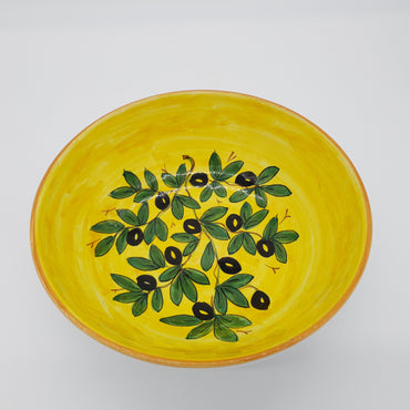 Bowl Olive Bottom Yellow Decor