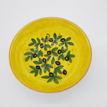 Bowl Olive Bottom Yellow Decor