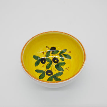 Bowl Olive Bottom Yellow Decor